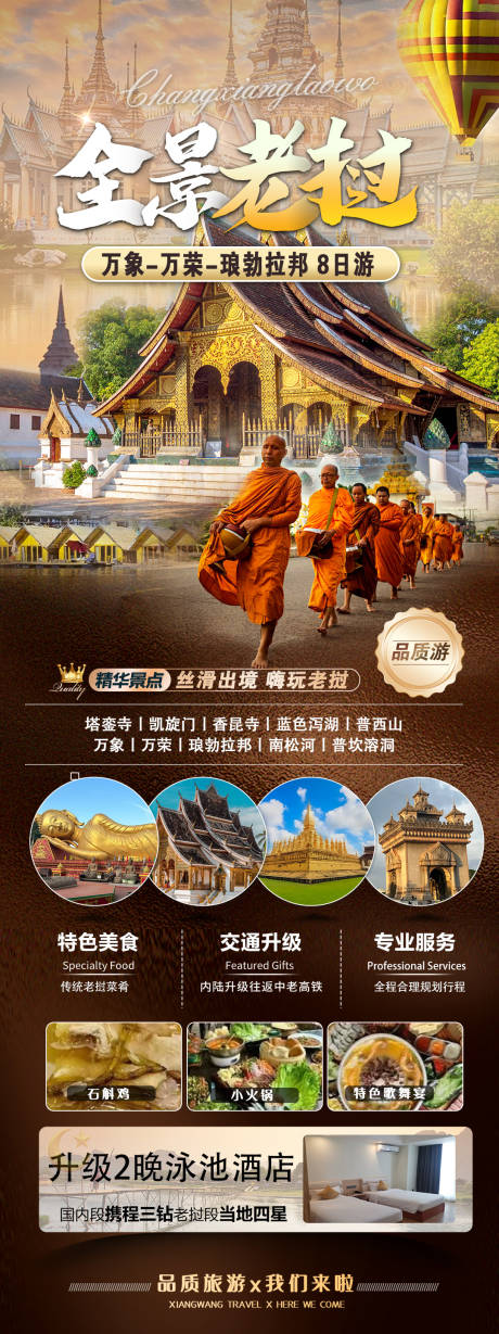 源文件下载【全景老挝旅游海报】编号：36760030197357104