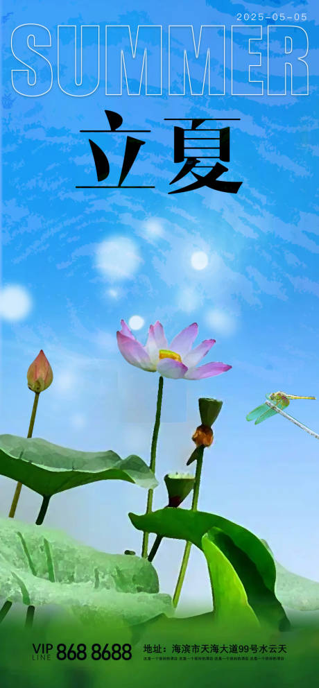 立夏节气海报