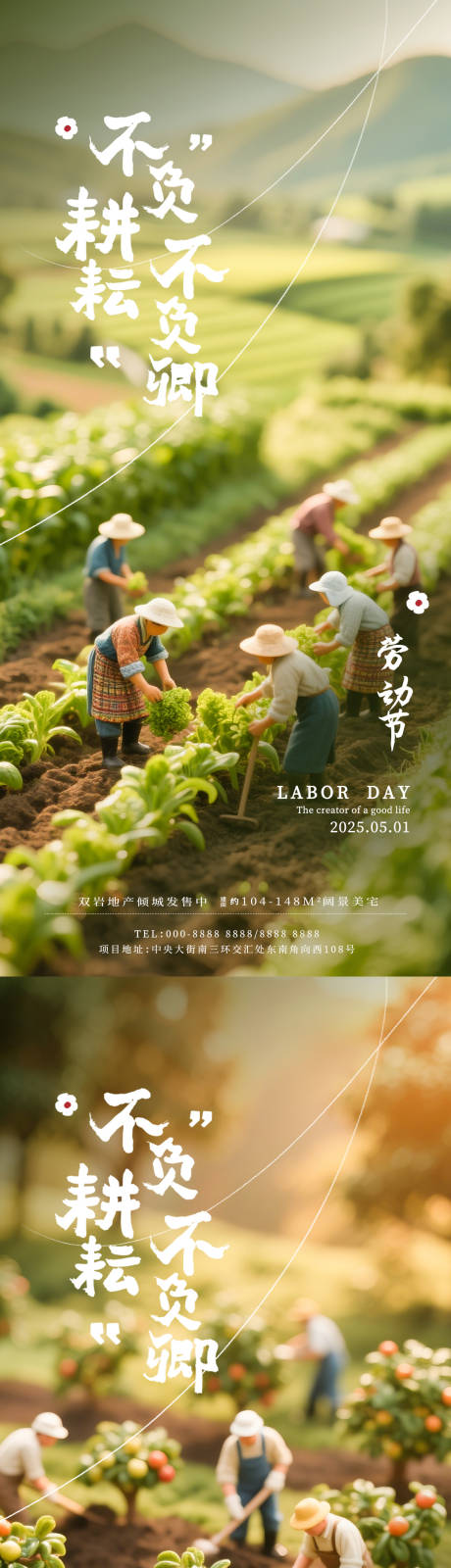 源文件下载【五一劳动节农田系列海报】编号：18390030288533955