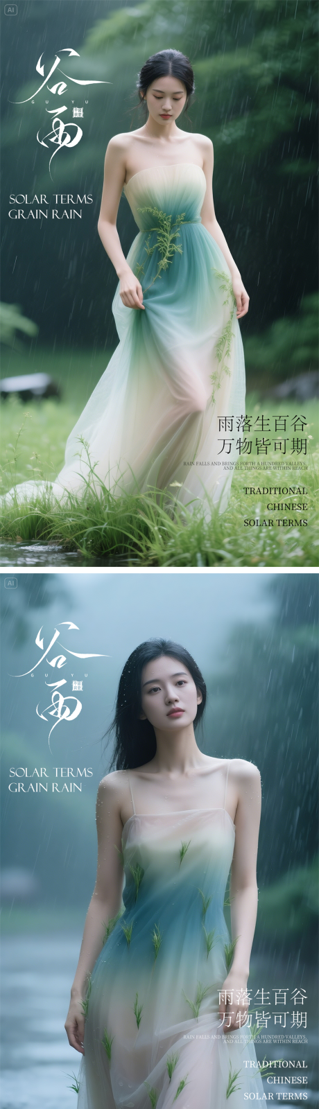源文件下载【医美早谷雨节气海报】编号：53000030133217257