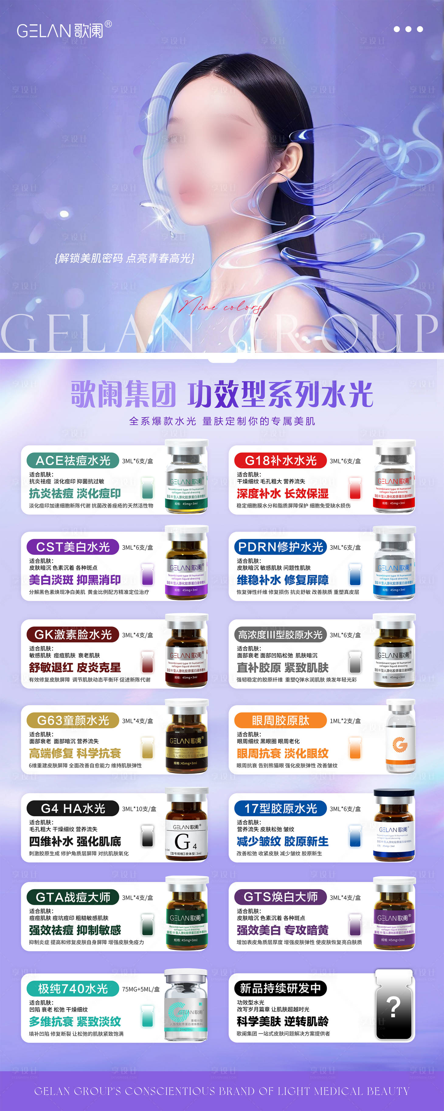 源文件下载【享设计】搜索编号：98680030027598813【医美水光产品合集展架】