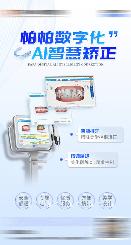 数字化AI智慧矫正海报