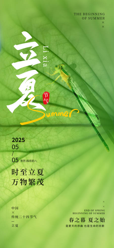源文件下载【立夏海报】编号：81160030401893254