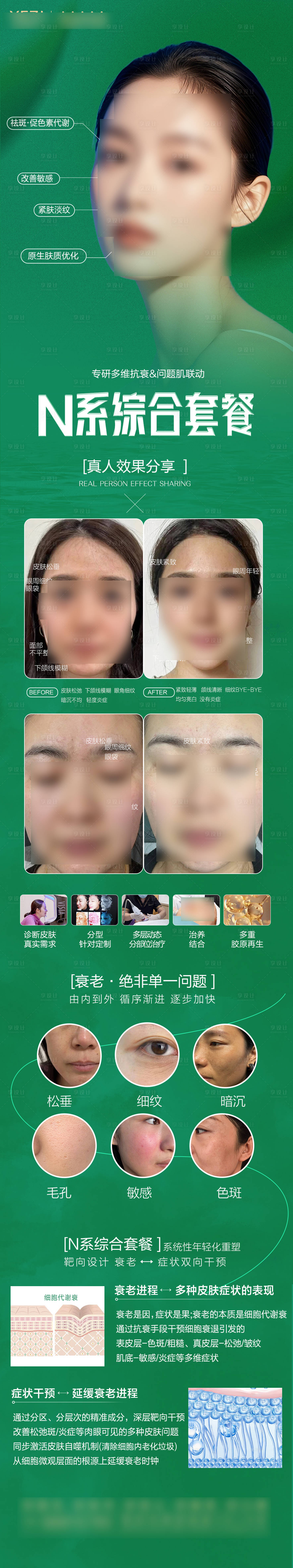 源文件下载【享设计】搜索编号：12140029908103837【抗衰美肤长图海报】
