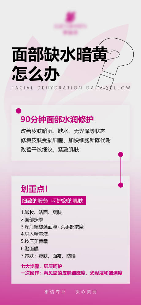 源文件下载【面部缺水海报】编号：51900030208153278