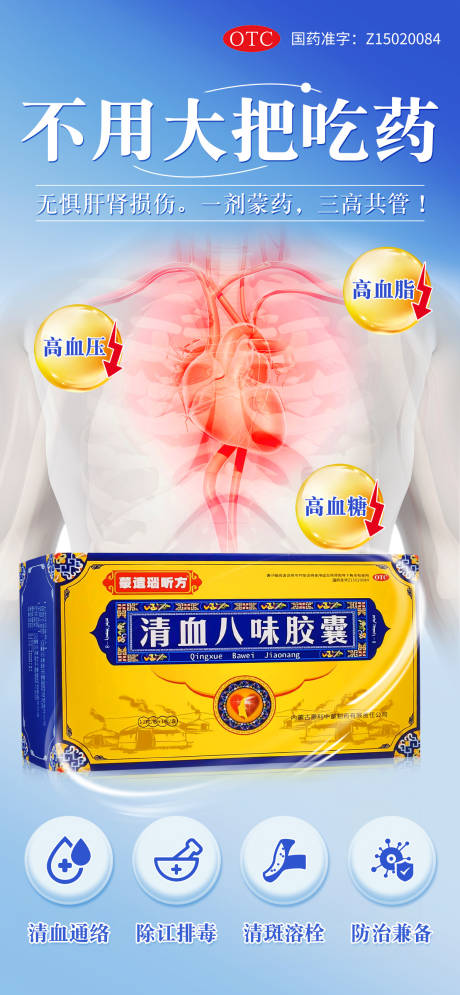 源文件下載【享設計】搜索編號：11060030158222551【清血除訌專用藥海報】