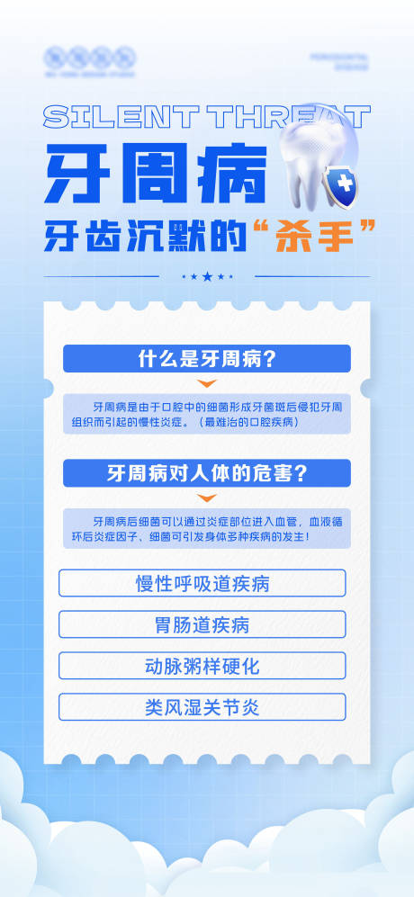 牙周病手机海报
