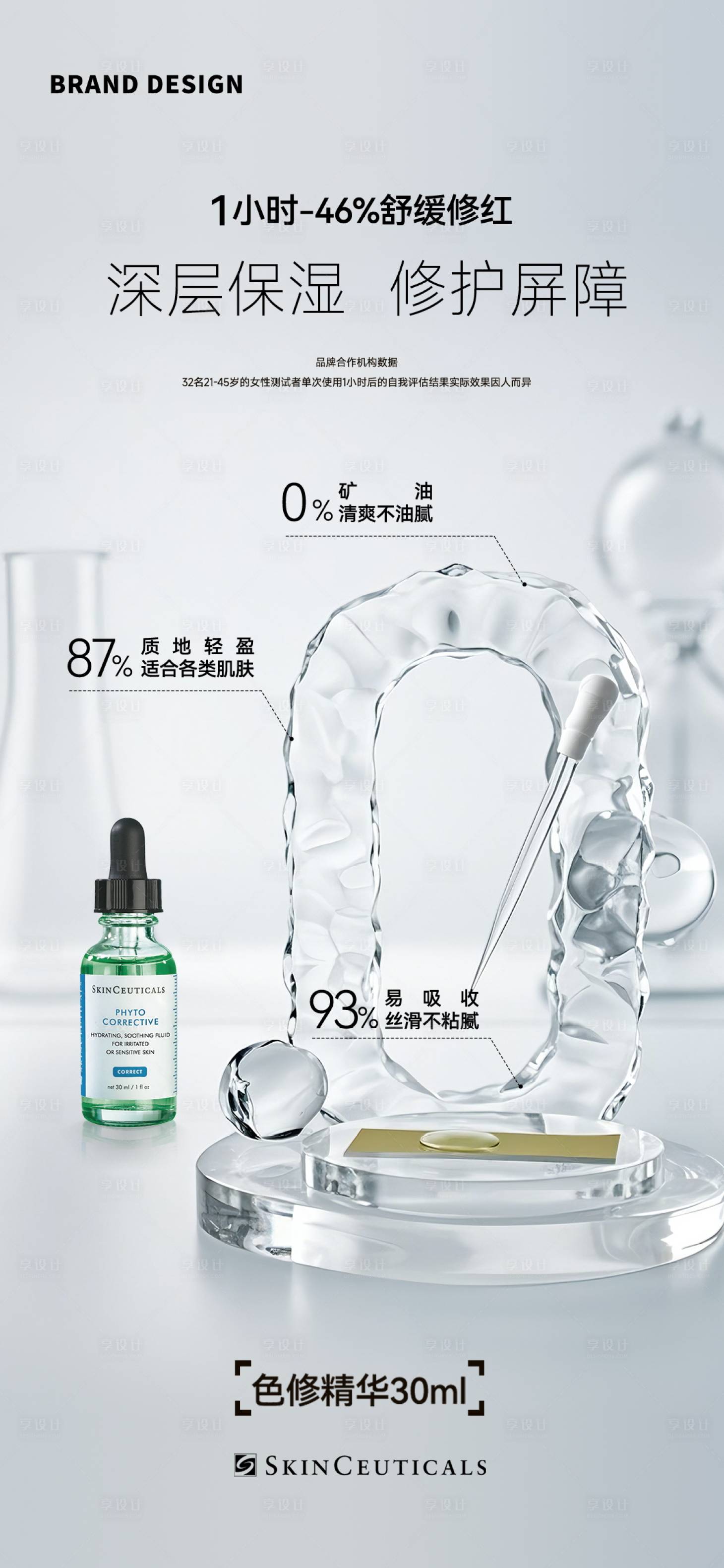 源文件下载【享设计】搜索编号：93570030104485308【修丽可精华液海报】