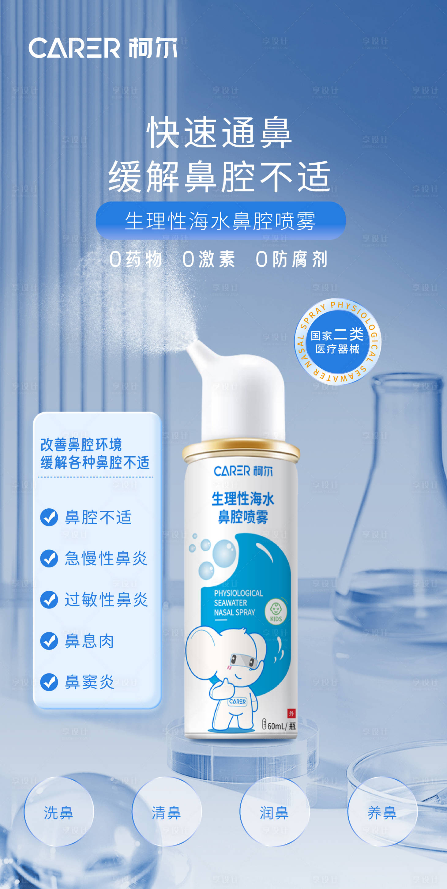 源文件下載【享設計】搜索編號：77520030371115869【海水鼻腔噴霧海報】
