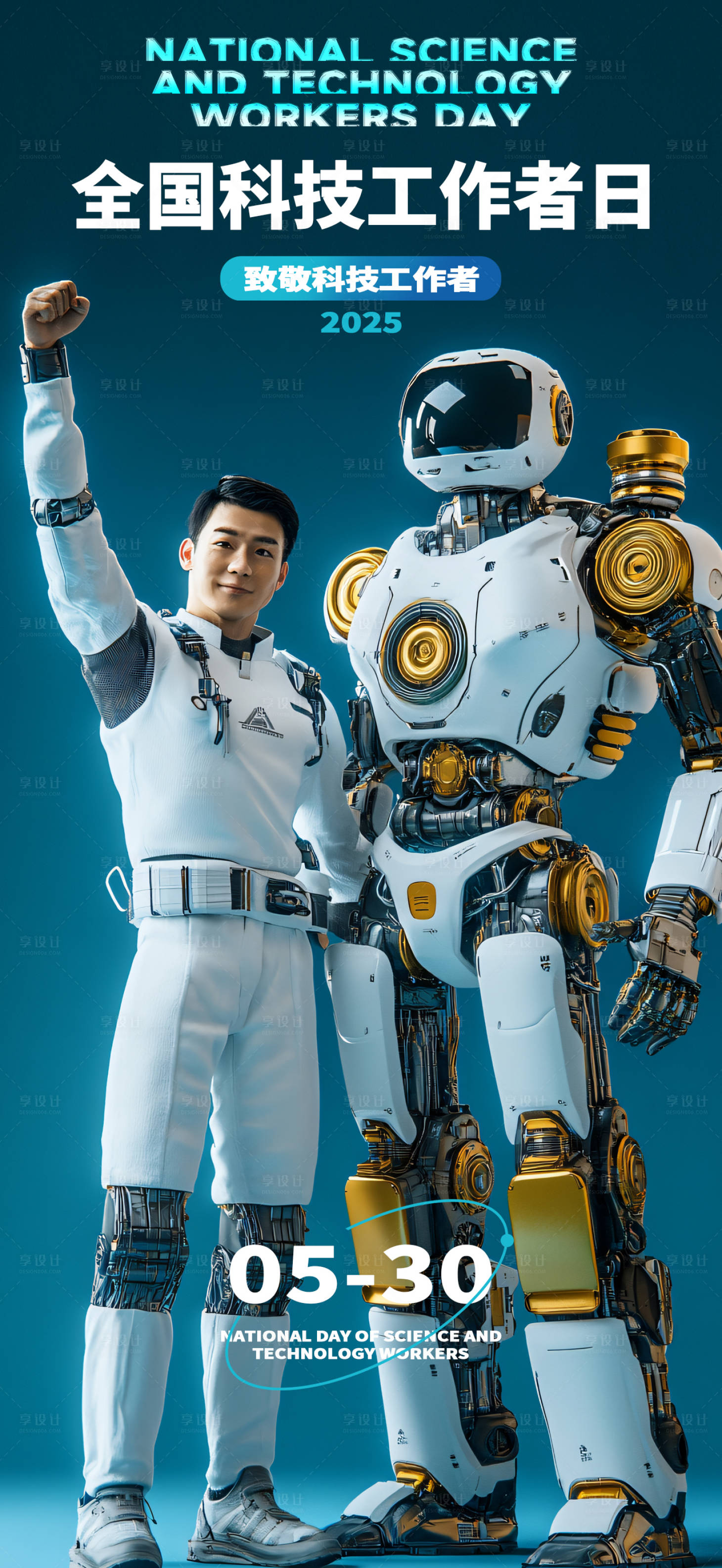 源文件下載【享設計】搜索編號：94970030212867832【全國科技工作者日】