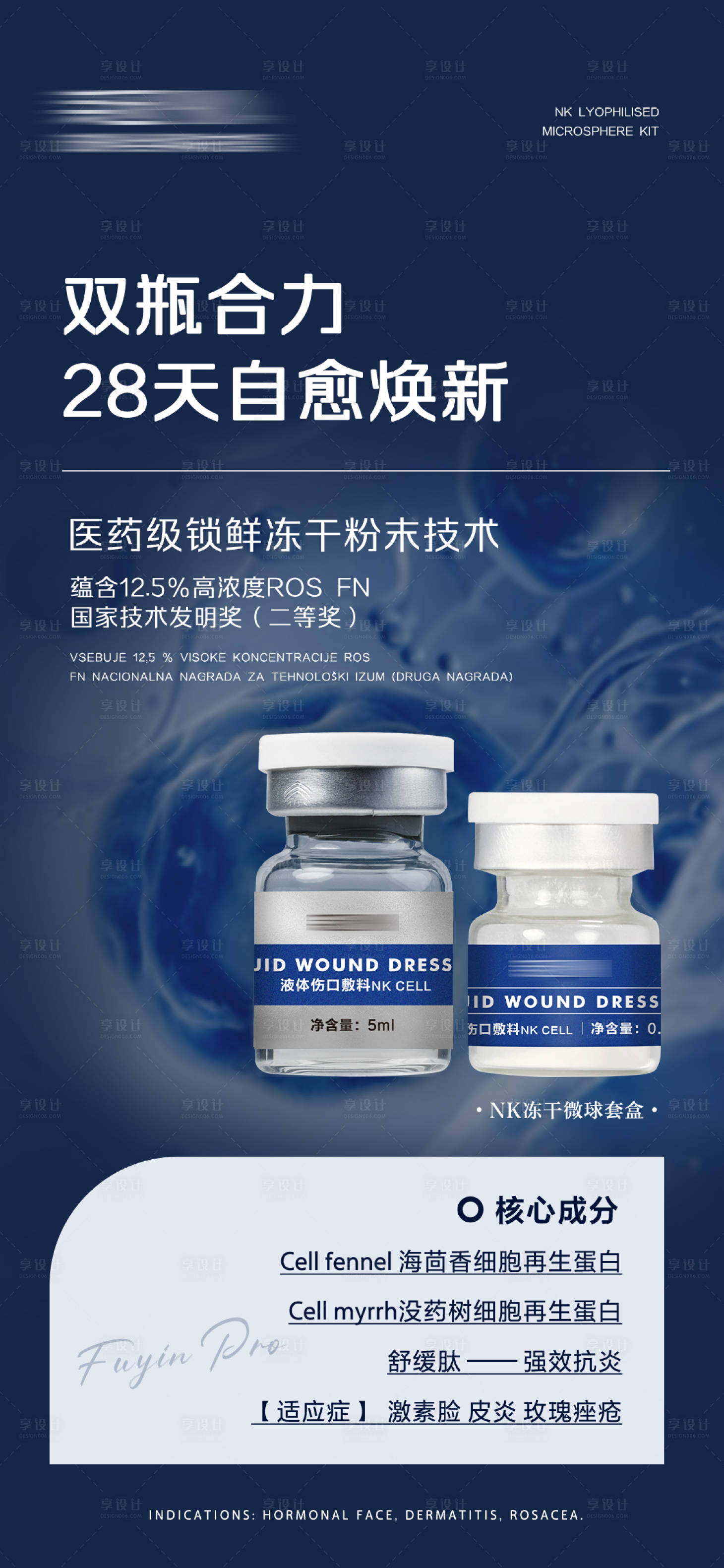 源文件下载【享设计】搜索编号：35510030167756325【双瓶合力28天自愈焕新海报】