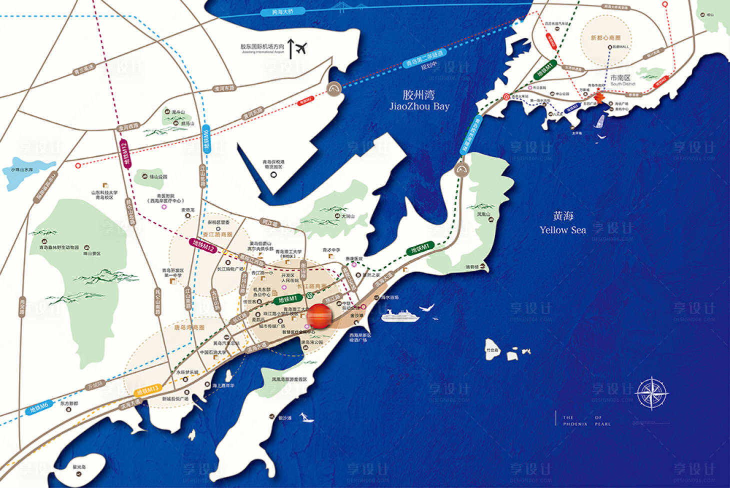 源文件下載【享設計】搜索編號：29830030306137277【區位圖海報】