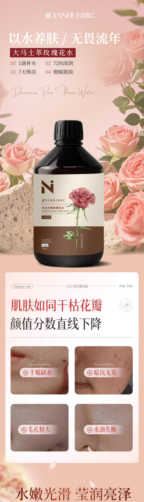 源文件下载【大马士革玫瑰花水促销电商详情页】编号：31400029917794660