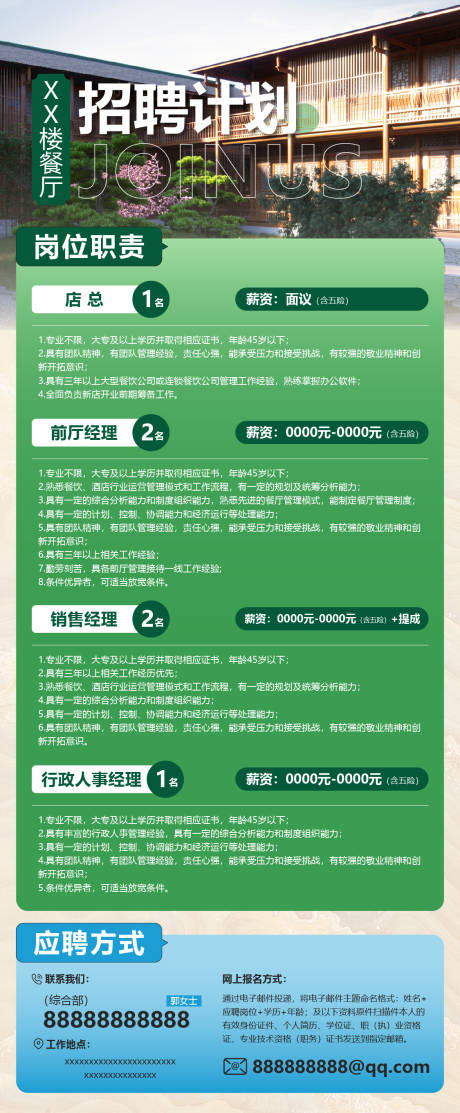 招聘海报