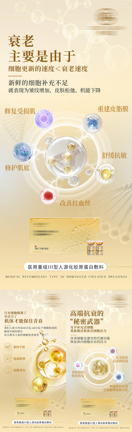 源文件下载【医美护肤品成分系列海报】编号：88700030212966368