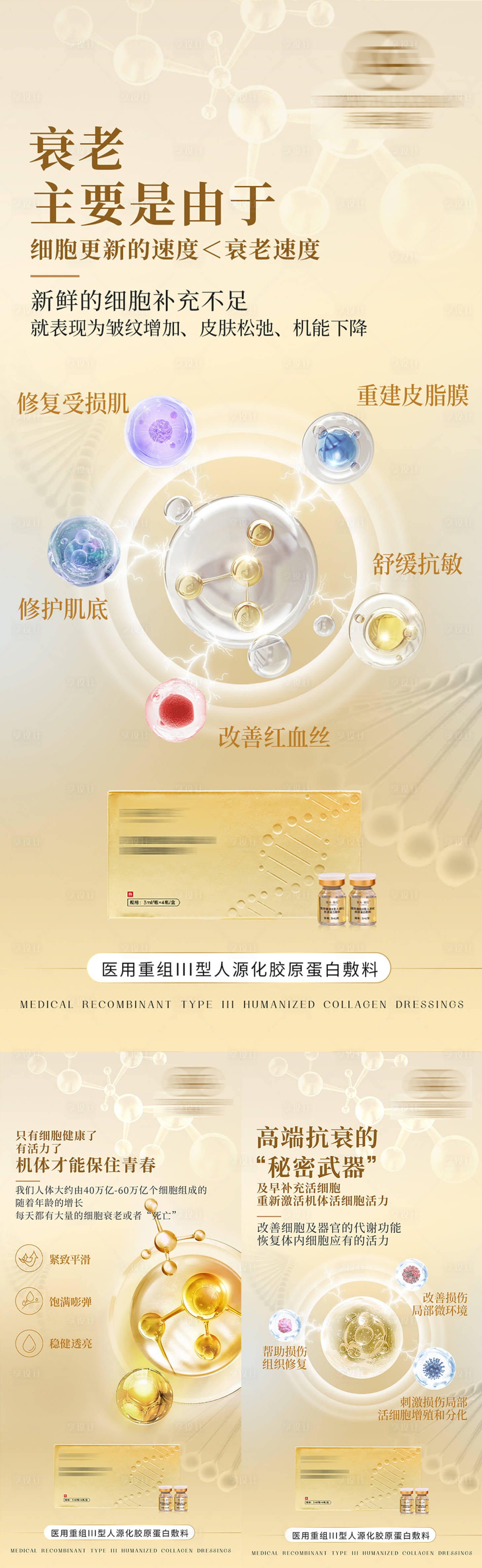 源文件下载【医美护肤品成分系列海报】编号：88700030212966368