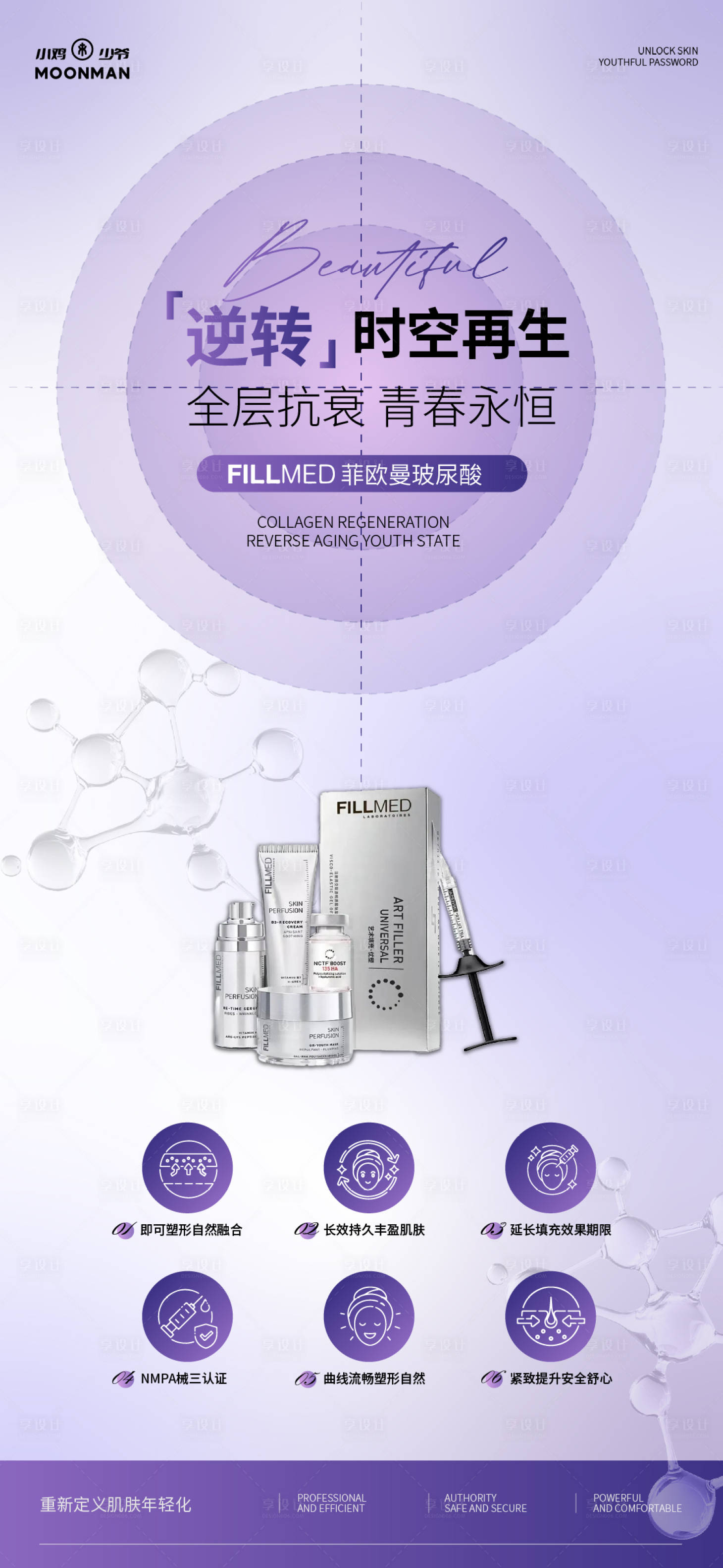 源文件下载【享设计】搜索编号：95240030183964199【医美产品海报】