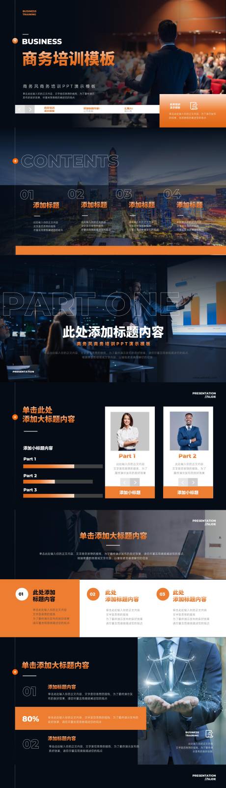 源文件下载【商务ppt橙色商务风ppt演示文】编号：27660030307388148