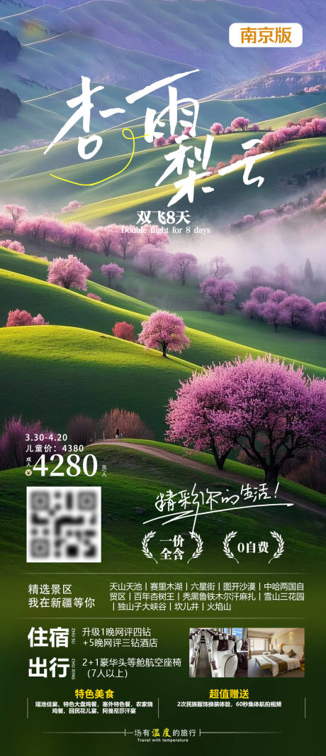 杏雨梨云旅游海报