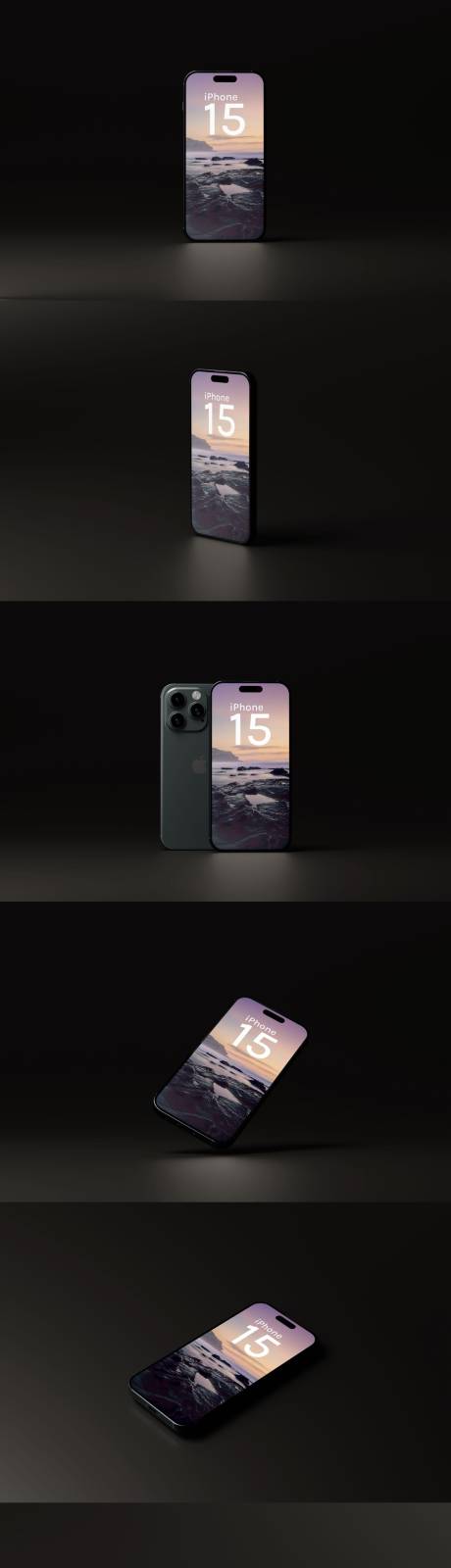 优雅暗黑iPhone15样机