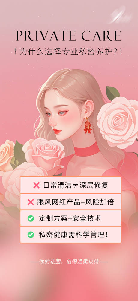 源文件下載【醫(yī)美專業(yè)私密養(yǎng)護(hù)科普海報(bào)】編號(hào)：65080030398025962