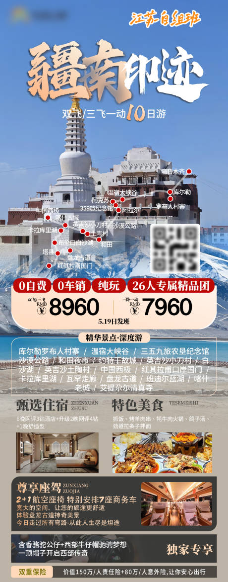 源文件下载【疆南印迹旅游海报】编号：17650030384381747