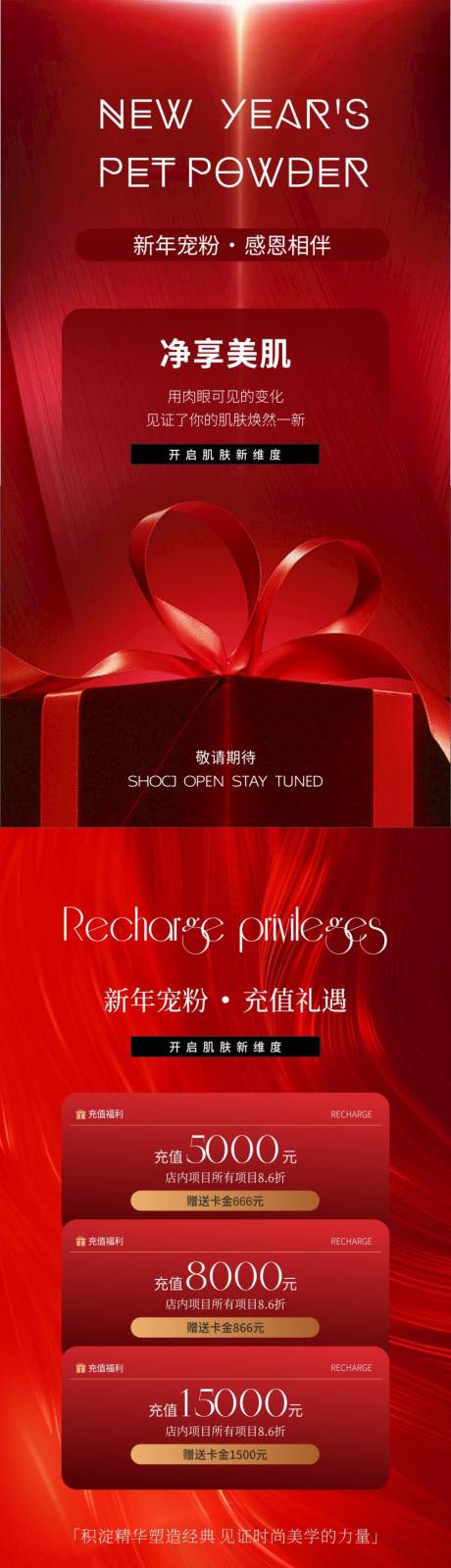美业新年宠粉海报