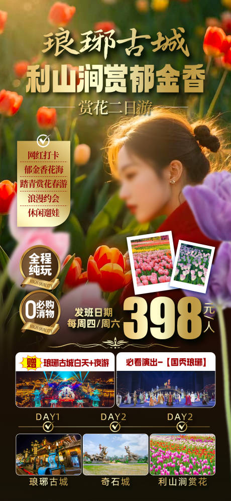 源文件下载【琅琊古城花海郁金香】编号：47480030212585498