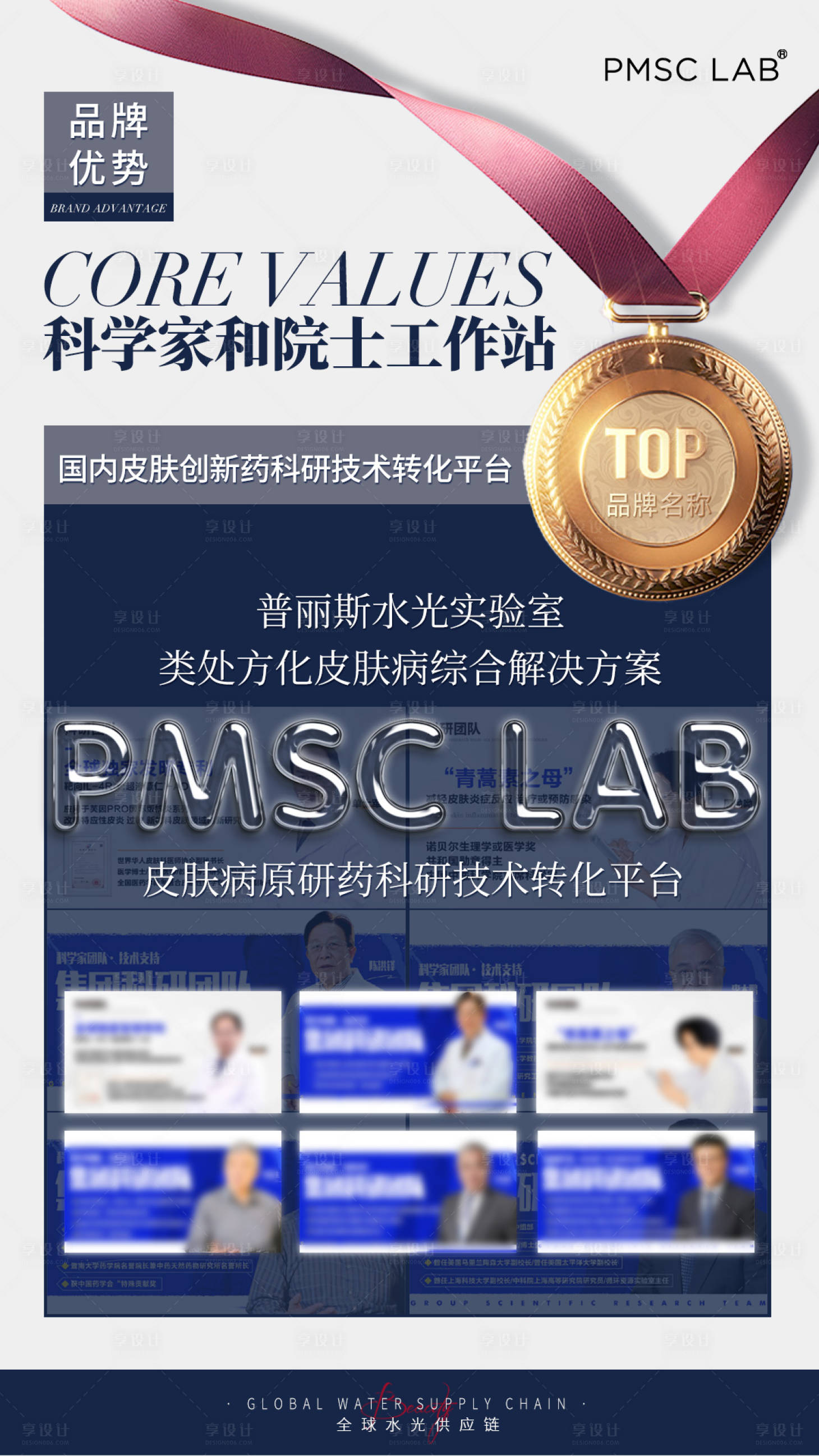 源文件下載【享設計】搜索編號：68910030295175149【醫美公司背景背書專家海報】