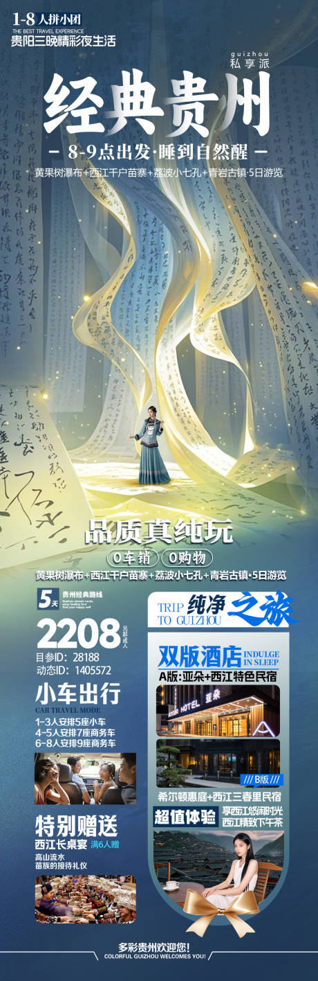 源文件下載【經典貴州旅游長圖】編號：18410030374398166