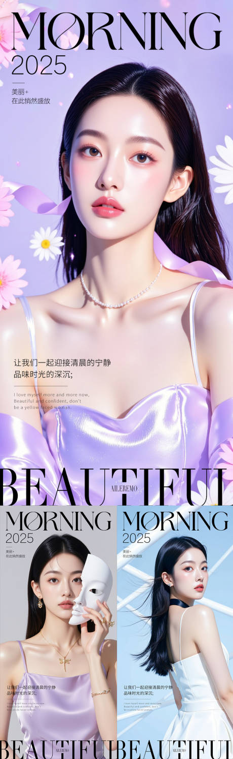 源文件下载【医美早安海报】编号：91140030492186523