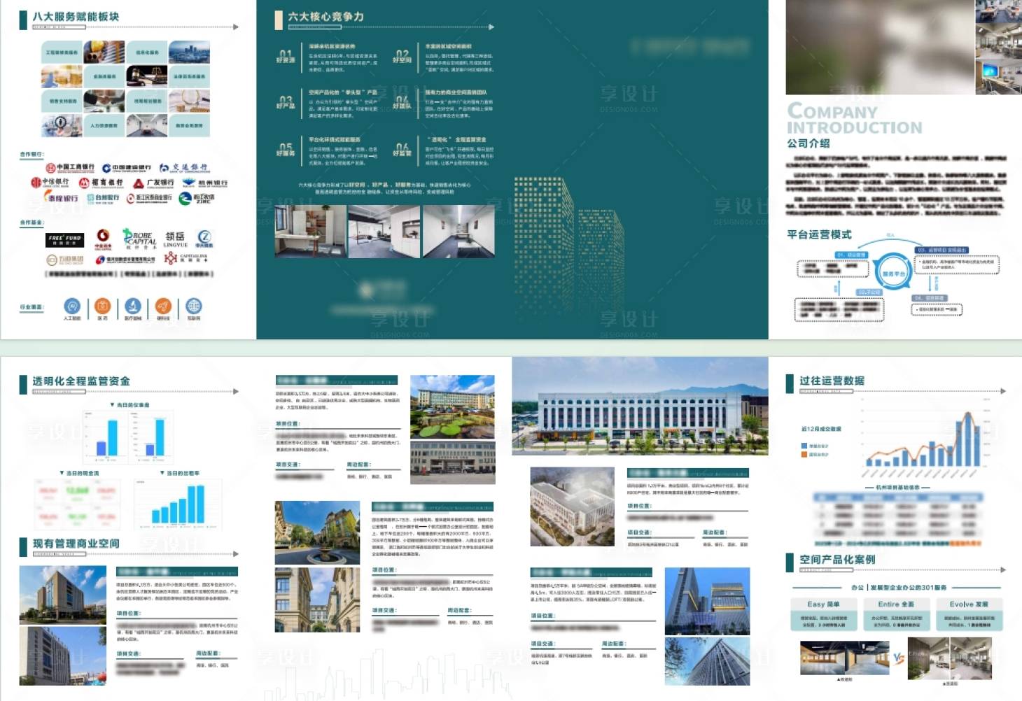 源文件下载【享设计】搜索编号：30190030103513827【地产公司运营企业四折页】