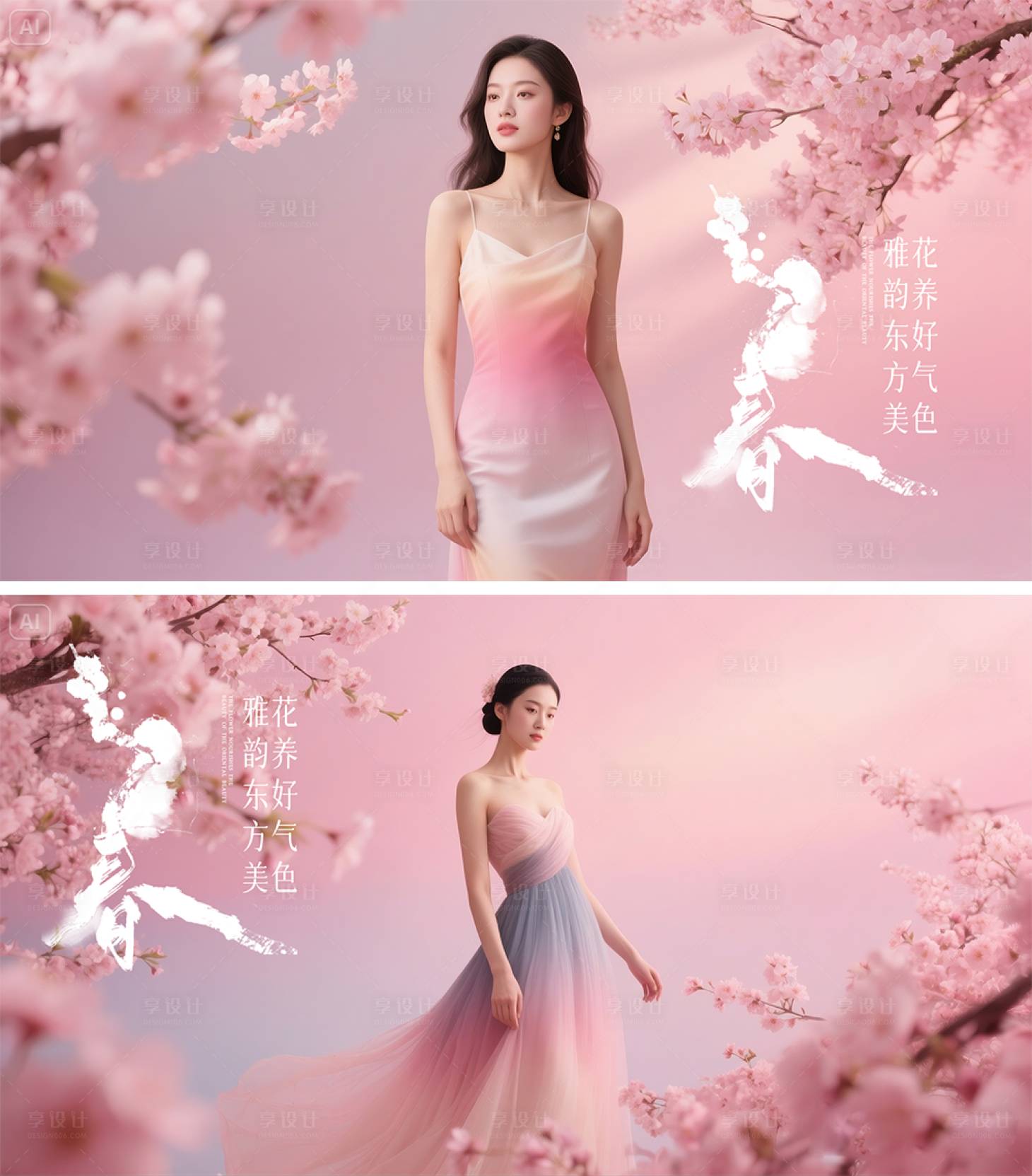 源文件下载【享设计】搜索编号：52070030136274203【护肤美肤活动背景板】
