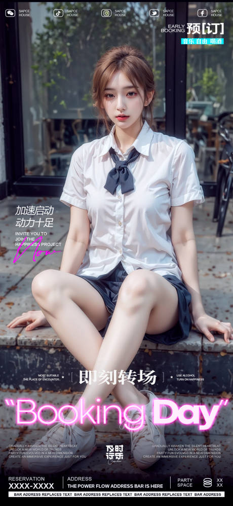 源文件下载【酒吧ktv美女邀约预定海报】编号：53990030423191630