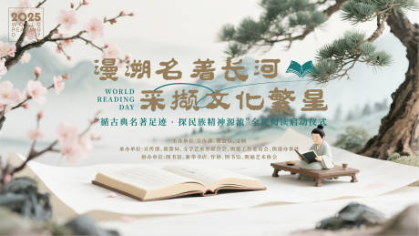 源文件下载【读书日海报】编号：62030030073784128