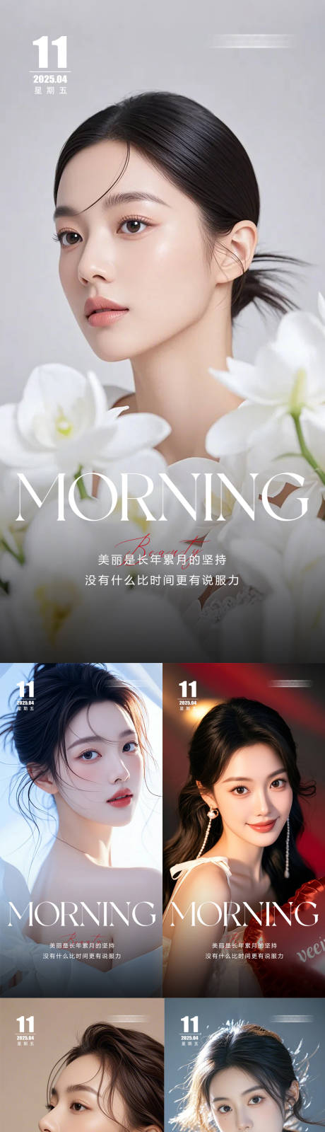 源文件下載【醫美早安日簽人物海報】編號：84060029971518438