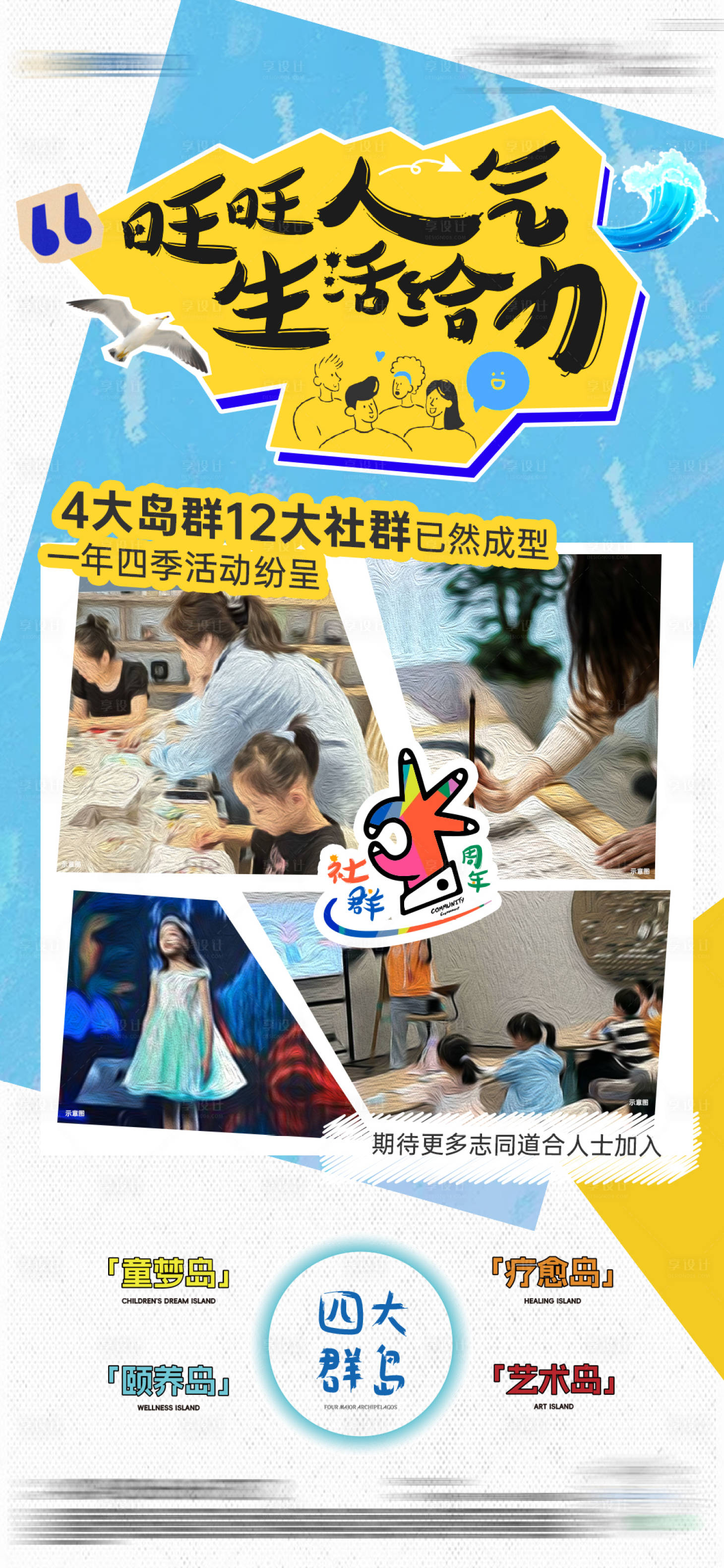 源文件下載【享設計】搜索編號：25900030195396358【社群社區海報】