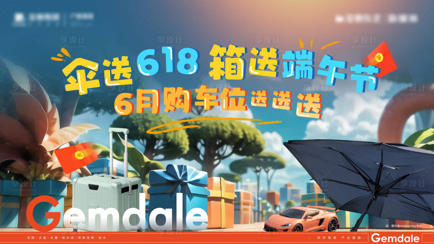 源文件下载【享设计】搜索编号：63180030159987023【618购车节活动主画面】