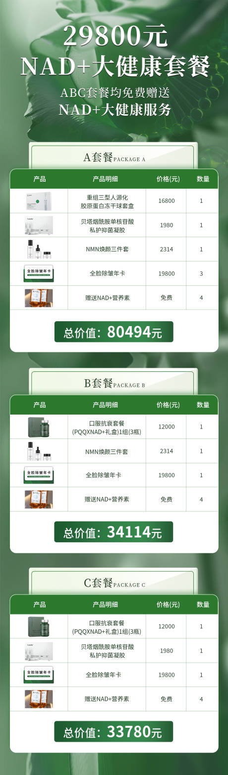 源文件下载【享设计】搜索编号：65580030303075882【美业医美套餐政策海报】