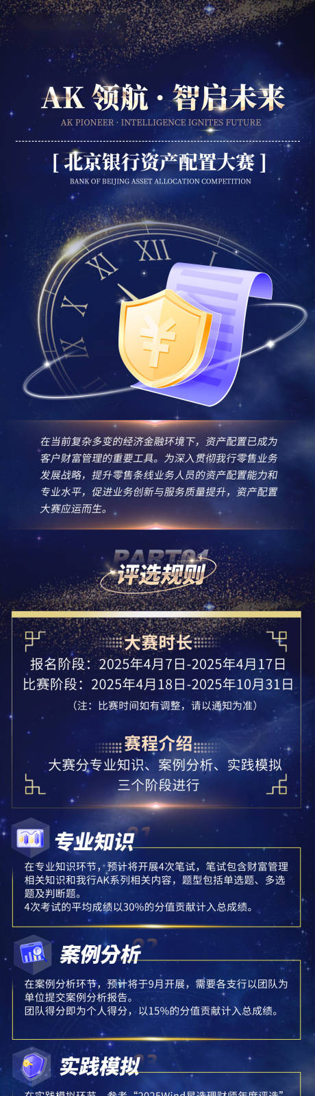 金融银行行业资产配置大赛推文长图