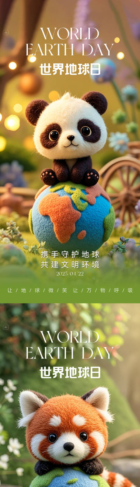 源文件下載【世界地球日系列海報】編號：27150030066789191