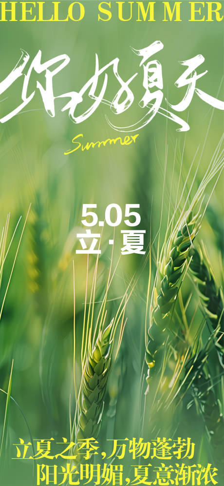 源文件下載【享設(shè)計(jì)】搜索編號(hào)：81390030310936606【簡(jiǎn)約立夏海報(bào)】