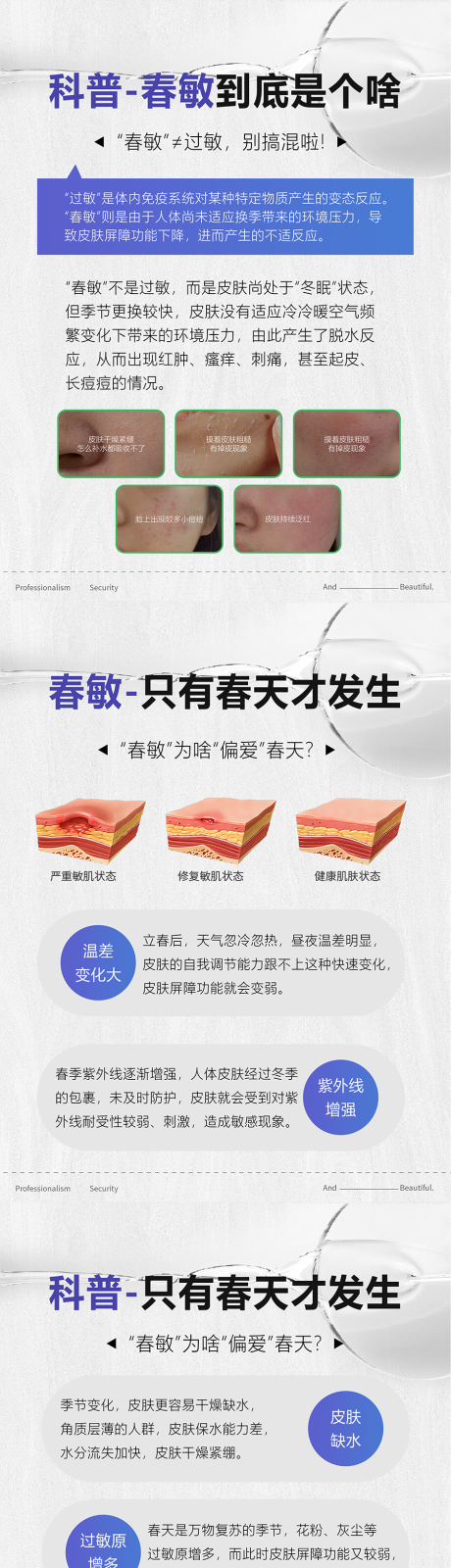 源文件下载【医美小知识科普春敏海报】编号：42620029966691203