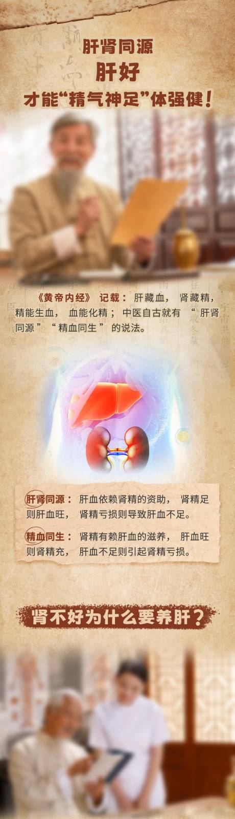 源文件下載【享設計】搜索編號：24620029882237973【肝腎同源長圖海報】