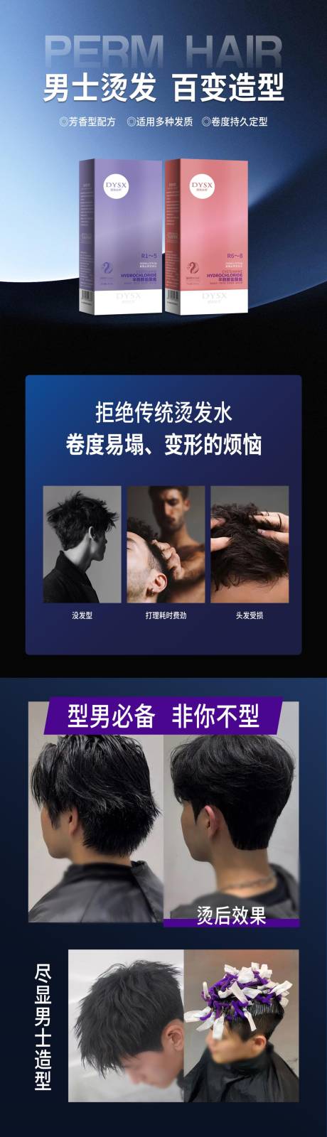 源文件下载【烫发产品电商详情页】编号：40940030088974849
