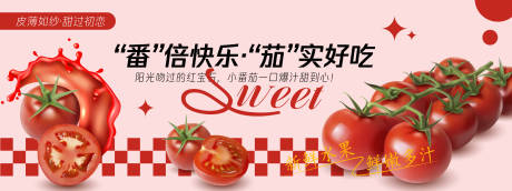 小番茄西红柿背景板