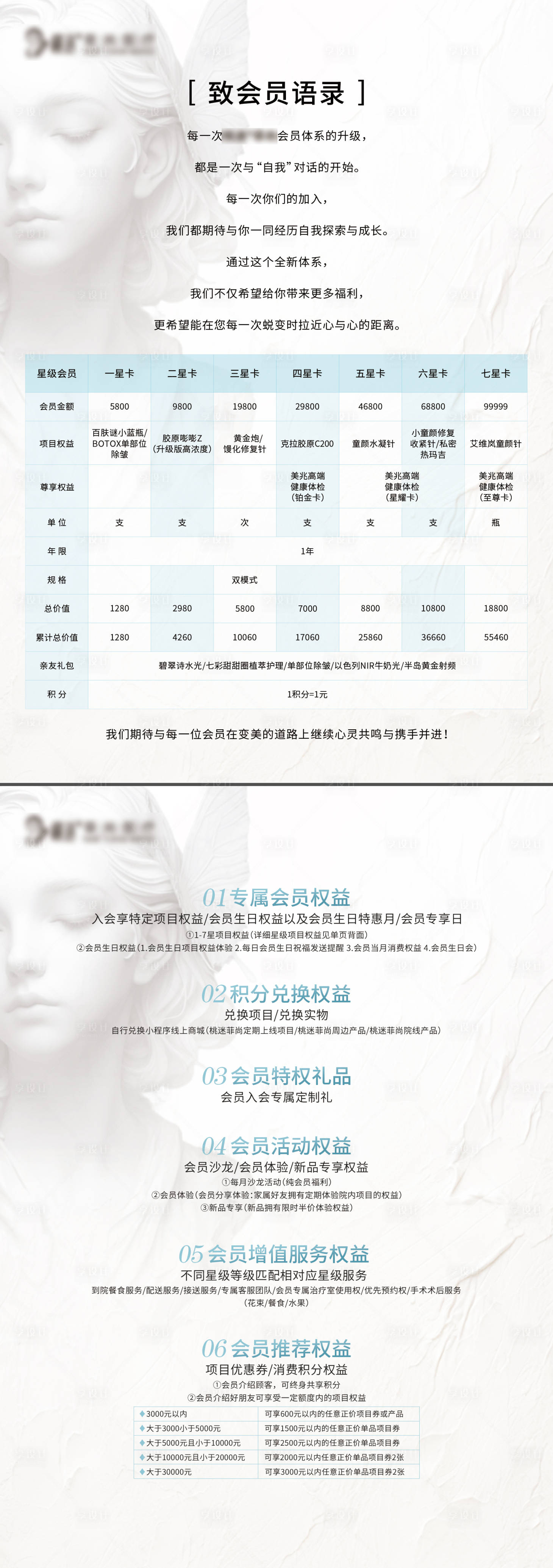 源文件下載【享設計】搜索編號：11610030093924225【醫(yī)美會員權益桌牌卡片】