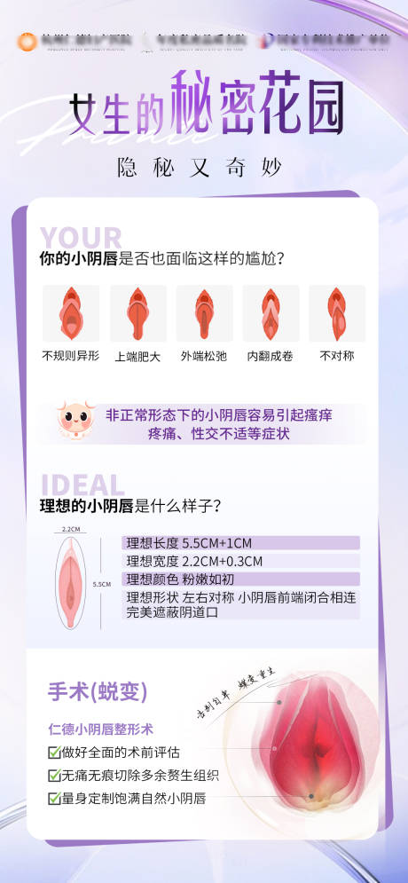 医美私密科普海报