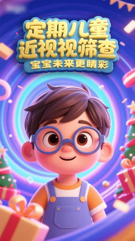 源文件下载【儿童视力检查海报】编号：93830030435697130