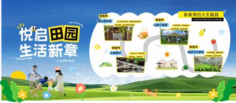 源文件下载【田园草地果园展板设计】编号：93260030358508238